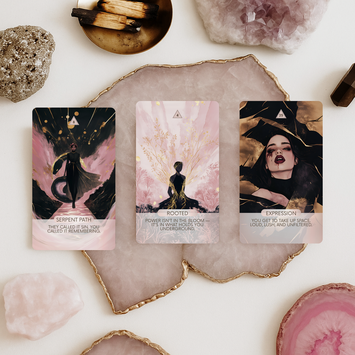 Dark Femme Spirit oracle deck with Reiki attunement