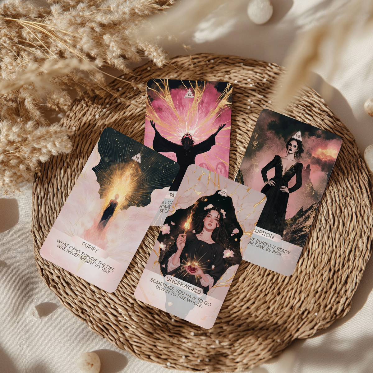 Dark Femme Spirit oracle deck with Reiki attunement
