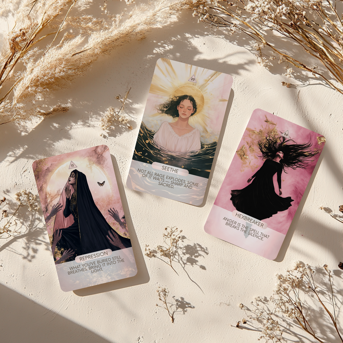 Dark Femme Spirit oracle deck with Reiki attunement