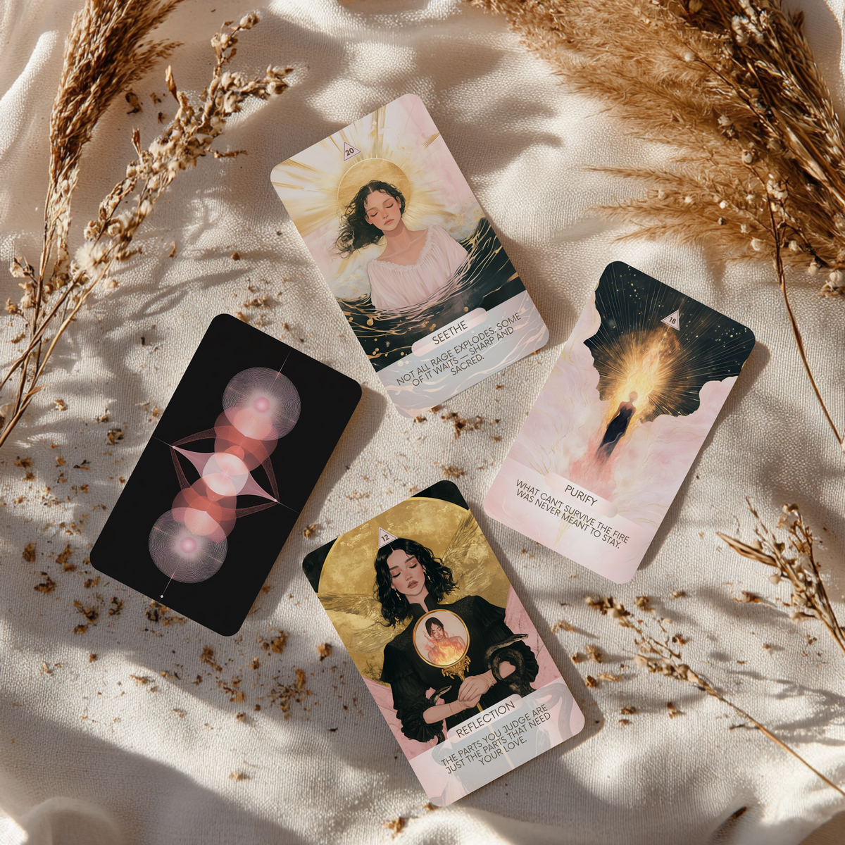 Dark Femme Spirit oracle deck with Reiki attunement